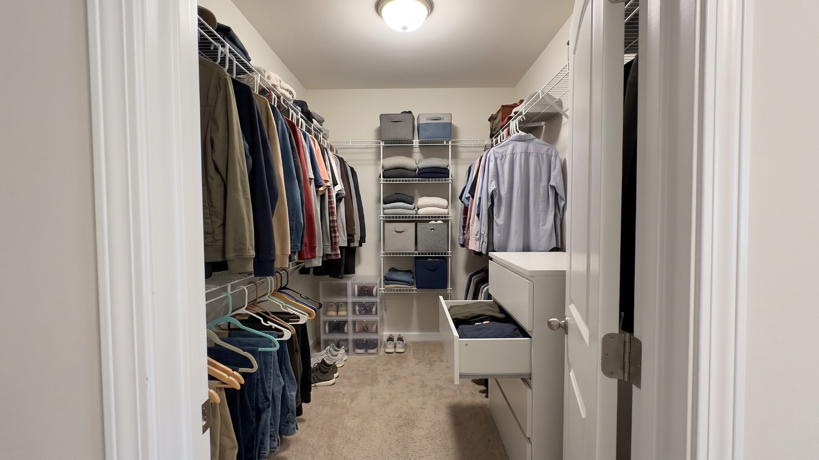 Small Walk-In Closet Layout: Protect the Aisle Before You Add More Storage